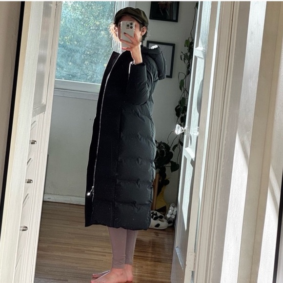 Eddie Bauer Glacier Peak Seamless Black Long Down Puffer Coat Jacket - Picture 9 of 14